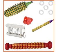 ANCS Acupressure Massager Tools, Combo Kit for Stress Free and Pain Relief with Foot Roller Wooden Multipurpose