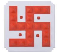 ANCS Shubham Swastik Yantra 9X9 for Positive Energy Vastu Correction Wealth Health Protection Home Office Wall Hanging Sacred Geometry Pyramid Healing Tool Spiritual Divine Blessings