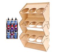 Ancsttu Aerosol Can Holder - Wooden Spray Paint Can Storage Rack,Space Saving Tray for Enclosed Workroom Shop Crafting Art Studios Salon Painters Artists Craftsmen