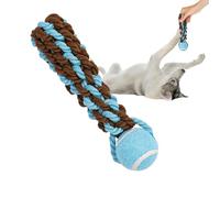 Ancsttu Ball a Rope Dog Toy - Teething Toy - Multi-Functional Dog Teething Toy for Backyard, Garden, Home, and Park