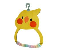 Ancsttu Bird Swings for Parakeets,Swing Toys for Birds Inside The Cage | Wooden Perch, Colorful Beak-Grinding Exerciser, Habitat Decoration for Lovebird, Conure, Cockatiel