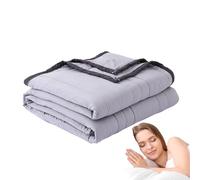 Ancsttu Breathable Summer Blanket, Thin Cooling Blanket for Hot Flashes, Extra Soft, Lightweight Reversible Summer Cooler Quilt Comforter for Hot Sleepers and Night Sweats