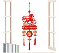 Ancsttu Chinese Horse Mascot Ornament - Vietnamese Felt Home Decor - Lunar New Year Decor | for Cars Schools Offices Cafes Bookstores Display Bedside Party Festival