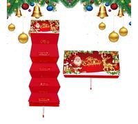 Ancsttu Christmas Cash Holder,Party Favor | Christmas Santa Money Holder With 10 Slots - Wife Husband Son Daughter Family Friends