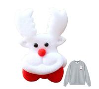 Ancsttu Christmas Patch - 3D Festive Soft Plush Decor Craft - Cute Sew on Patches for Clothing | for Family Indoor Shop Kids Adults Enthusiast