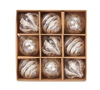 Ancsttu Christmas Tree Ornaments Set | Hangable Balls | Seasonal Pendants Holiday Decorations for Home Living Room Classroom Activity Retail Store Window Display