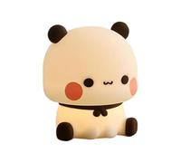 Ancsttu Cute Night Light, 3 Modes Dimmable LED Lamp, Black and White, Silicone Material, Ideal for Bedroom, Study, Kids Room, Living Room