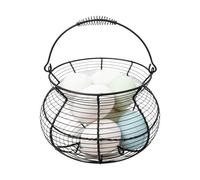 Ancsttu Egg Gathering Basket | Vintage Woven Storage Stand - with Handle Farmhouse Egg Basket,for Kitchen Counter Farmhouse Garden Harvest Fruit Vegetable Easter Christmas