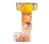 Ancsttu Flower Letter Night Light, Creative Dry Flower Resin Lamp Floral Resin Letter Night Light Table Light Night Lamp Decoration for Birthdays, Holidays, Parties