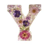 Ancsttu Flower Letter Night Light, Creative Dry Flower Resin Lamp Floral Resin Letter Night Light Table Light Night Lamp Decoration for Birthdays, Holidays, Parties