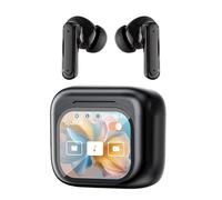 Ancsttu Language Translator Earbuds, Wireless 140 Languages AI Language Translation Earbuds, LED Display Noise Cancelling Real-Time Earphone for Travel Workplace Laptop