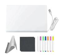 Ancsttu LED Drawing Board for Kids, Toddler Led Doodle Board with 7 Quick-Drying Pens, Luminous Writing Pad for Kindergarten Preschool Schools Indoor Traveling