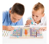 Ancsttu Magnetic Maze Board for Kids | Wood Educational Toy | Shape Recognition Toy - for Home School Travel Classroom Playroom Boys Girls Homeschooling Family Nights Summer Camp Birthday