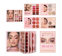 Ancsttu Makeup Book Palette, 55-Color Glitter Long-Lasting, Face Makeup Lipstick Highlighter Contour, for Women Girls Teens Birthday Christmas Party Holiday Wedding Dating Shopping Work School