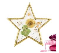 Ancsttu Nail Polish Palette | Nail Gel Color Makeup Display Board - Board Gold Edge Elegant Resin Tray for Girls Gel Art Practice Women Beauty Studio Station Salon Home Manicure