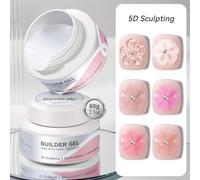 Ancsttu Nail Sculpting Gel - 60ml Solid Nail Extension Gel | 3D Non-Sticky Manicure Builder for Carving Art Creation Hand Painting Salon Home