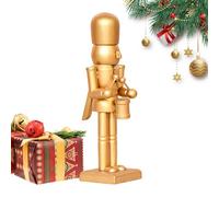 Ancsttu Nutcracker Decor | 14 Inch Soldiers Decoration - Wooden Figurine with Moveable Mouth for Home Porch Party Outdoor Family Kids Children Decoration