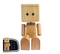 Ancsttu Shaking Wooden Man - Shaking Wooden Man Car Air Freshener Diffuser - Funny Wood Desktop Decor Automotive Accessories for Desk Road Trip Shelf Tabletop Long Driving Home