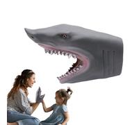 Ancsttu Shark Puppet | Cartoon Shark Crocodile Animal Toy Hand Puppets | Soft Rubber Animal Head Hand Toy, Swimming Pool Beach Bathing Toys for Party Favor, Teaching Props, Story Telling