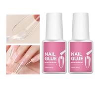 Ancsttu Strong Nail Glue - Portable Artificial Nail Adhesive | No UV Light Needed Fake Fingernail Adhesive for Salon Enthusiasts Beauty Lovers Girls Travel Ladies Women Mothers