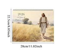 Ancsttu Wall Calendar 2026,Religious Christian Goal Tracker | Hangable Planner Wall Decoration for Daily Planning Home Workplace Classroom Dorm Family Meeting Desk School