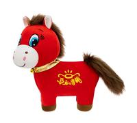 Ancsttu Year of the Horse Plush - Auspicious Toy Home Decor,Mascot Horse Soft Doll Toy | for Desk Entryway Cabinet TV Cabinet Shelf Living Room Kids Adults