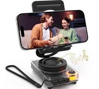 ANCwear Mobile Phone Stand with Wireless Bluetooth Speaker, Portable Desk Speaker with HD Sound, TF/microSD Card Slot, Compatible with iPhone/Galaxy, for Home & Outdoors, Gift for Men & Women