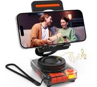ANCwear Mobile Phone Stand with Wireless Bluetooth Speaker, Portable Desk Speaker with HD Sound, TF/microSD Card Slot, Compatible with iPhone/Galaxy, for Home & Outdoors, Gift for Men & Women