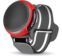 ANCwear Wearable Bluetooth Speaker with Clip, Waterproof Portable Mini Speaker, IPX6 Splash-Resistant, Bluetooth 5.3, 9.5H Playtime, 17 White Noise Tracks for Commuting, Walking & Travel (Red)
