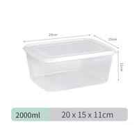 and Airtight Food Storage Box Refrigerator Container for Organized Kitchen Space (M 2000ml)