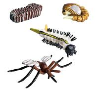 And Animal Life Cycle Figurines - 5-in-1 Educational Set - Realistic Models: Butterfly, Frog, Turtle, Ant And Moth - Scientific Discovery Toy
