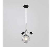 and Black Pendant Lamp Transparent Spherical Glass Chandeliers for Restaurant Kitchen Island Lighting Fixtures Ceiling Made in China