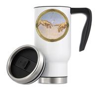 and by The Next Day God Gave Us Plants Joint Graphic Vacuum Insulated Thermal Travel Coffee Mug 480ml White