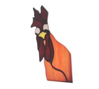 and Charming Peeping Rooster Window Corner Decor, Featuring Handmade Acrylic Highlight for Home Porch, Colorful Decoration Adds Artistic Ambience to Life