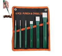 - And Chisel Set | Robust Rust-Proof Tool for Woodworking | Set of 6 Pieces Including Cold Chisels with Attachment, for Metal Concrete Stone Processing Carving Furniture Sculptures