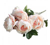 And Cream Peony Bunch - Pink Artificial Flowers
