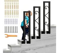 and d Wrought Iron SideMounted il for Indoor Steps75cm Porch Railing Post for 1Step ase and Solut