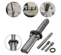 and Feather Shims Stone Splitter Hand Tool 14 mm Diameter Spring Steel for Concrete Rock Masonry Quarrying, 105 mm Length, Compatible with Hammer and Dril