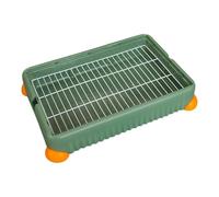 And Ferret, Cage Toilet, Mesh PP Grid Tray for And Ferrets, Cage Sleeping Accessory, Suitable for, L, green
