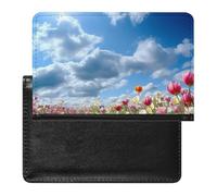 And Flower Passport Cover Protector Rfid Blocking Passport Holder Id Card Holder Secure Travel Wallet Organizer for Passport Tickets Credit Cards, style, One Size