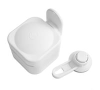 and Functional Wall Mountable Soap Box Featuring a Secure Suction Mechanism for Stability (White)
