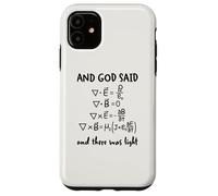 And God Said And There Was Light Maxwell Equations Physics Case for iPhone 11