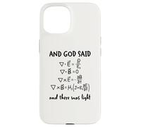 And God Said And There Was Light Maxwell Equations Physics Case for iPhone 15