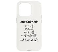 And God Said And There Was Light Maxwell Equations Physics Case for iPhone 15 Pro