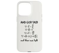 And God Said And There Was Light Maxwell Equations Physics Case for iPhone 15 Pro Max