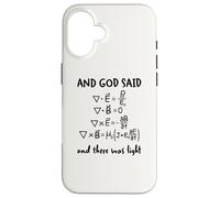 And God Said And There Was Light Maxwell Equations Physics Case for iPhone 16