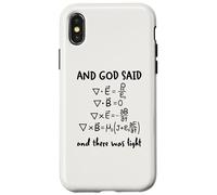 And God Said And There Was Light Maxwell Equations Physics Case for iPhone X/XS