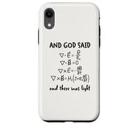 And God Said And There Was Light Maxwell Equations Physics Case for iPhone XR