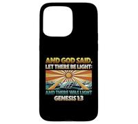 And God Said Let There Be Light Solar Panel Case for iPhone 15 Pro Max