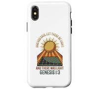And God Said Let There Be Light Solar Panel Case for iPhone X/XS